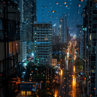City Nights and Rain