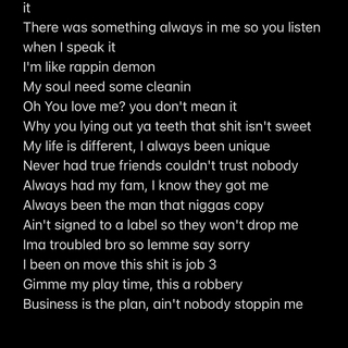 Dope/All My Lyrics