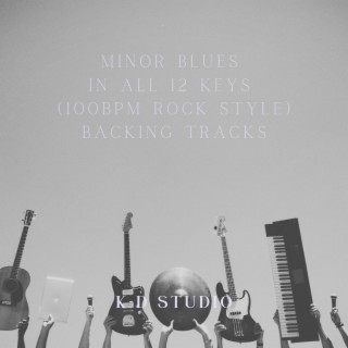 Minor Blues in all 12 keys (100bpm Rock Style)