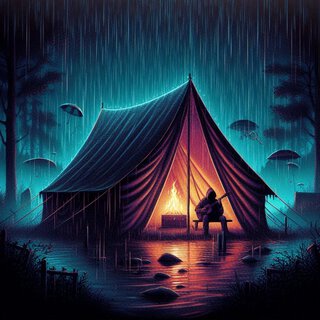 Relaxing Rain Noise in the Tent, Rain Noise for Sleeping in the Background