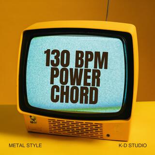 130bpm One Power Chord Vamping in Metal style Backing Tracks