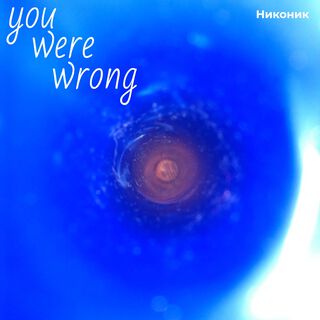 You were wrong