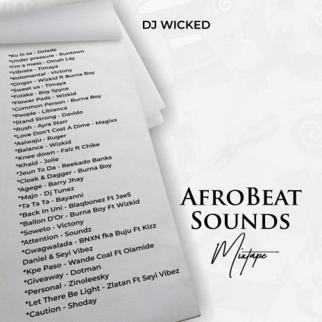 Afrobeats Sounds Mixtape | Boomplay Music