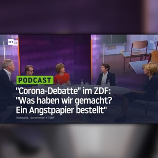 "Corona-Debatte" im ZDF: "Was haben wir gemacht? Ein Angstpapier bestellt"