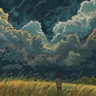 relaxing thunderstorm lo-fi