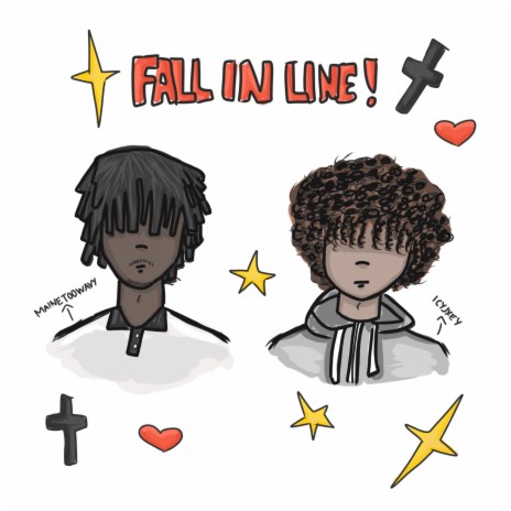 Fall In Line! ft. Icyjxey | Boomplay Music