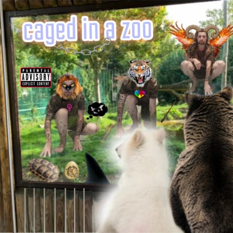 Caged in a zoo