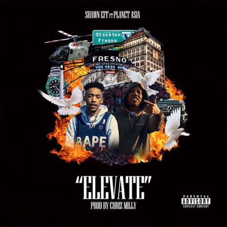 Elevate ft. planet Asia | Boomplay Music