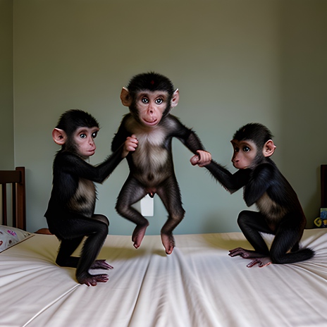 3 little monkeys jumping on the bed | Boomplay Music