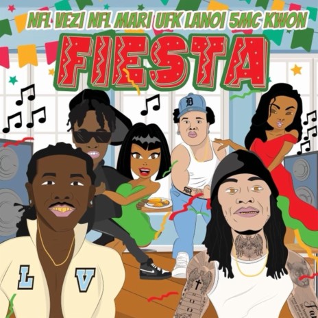 Fiesta ft. 5MC KWON & UFK LANO | Boomplay Music