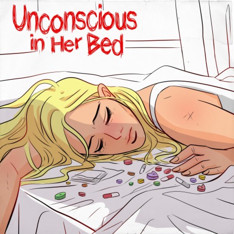 Unconscious in her bed