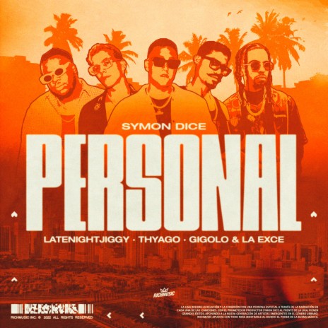 Personal ft. LateNightJiggy, Gigolo y La Exce & Thyago Rojas | Boomplay Music