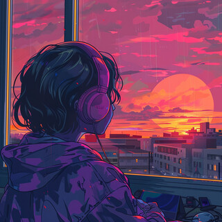 Lofi Cadence: Syncopated Silhouettes Enhanced