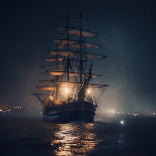 Pirate Ship Anchored on Shore Ambience