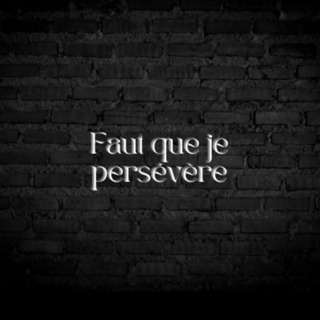 FAUT QUE JE PERSEVERE