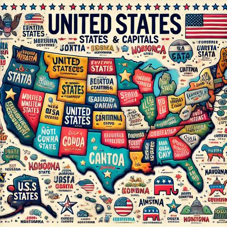 U.S. States and Capitals Melody