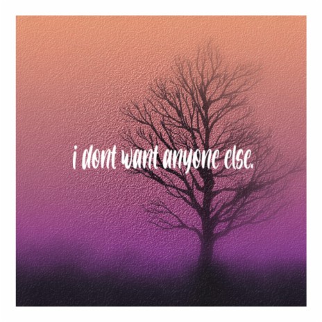 i dont want anyone else. | Boomplay Music