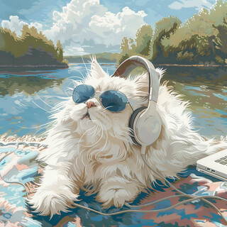 Cat's Peaceful Retreat: Chill Music for Calm