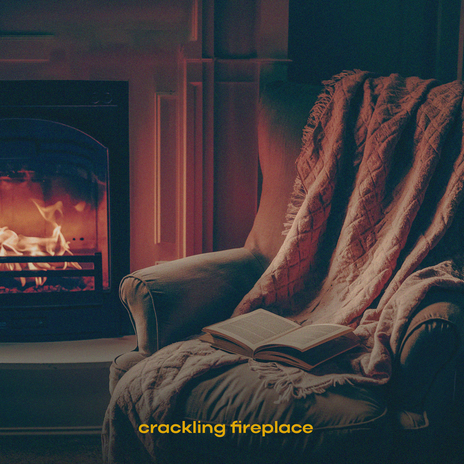 crackling fireplace