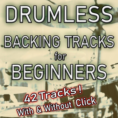 Hard Rock Backing Track Drumless for Beginners - 70 bpm with click