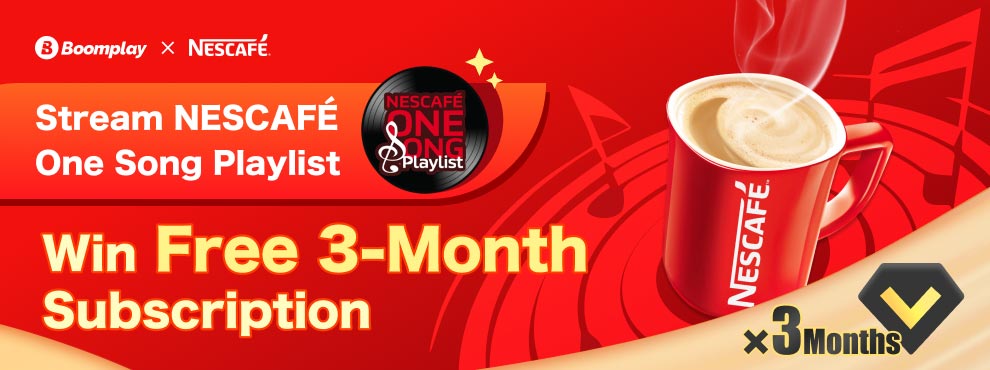 NESCAFÉ Stream & Win free 3-Month Boomplay subscription