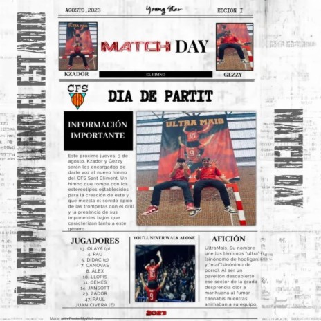 Matchday ft. Gezzy | Boomplay Music