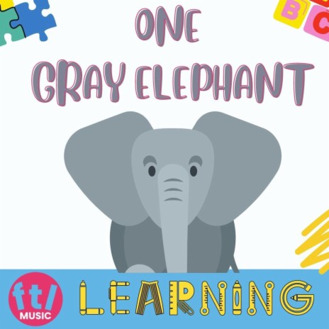 One gray elephant