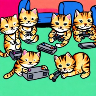 Cats Playing Video Games