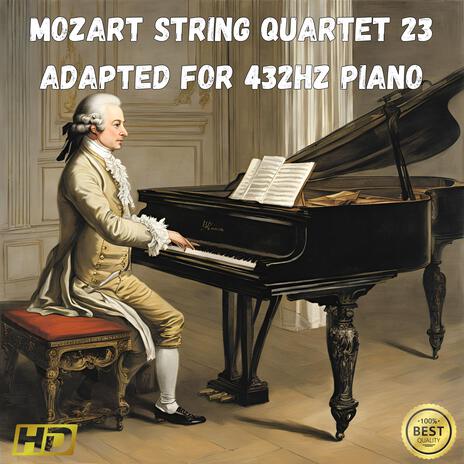 Mozart String Quartet 23 Adapted For 432hz Piano Part One | Boomplay Music