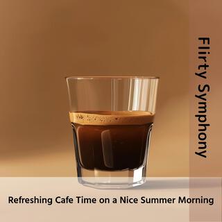 Refreshing Cafe Time on a Nice Summer Morning