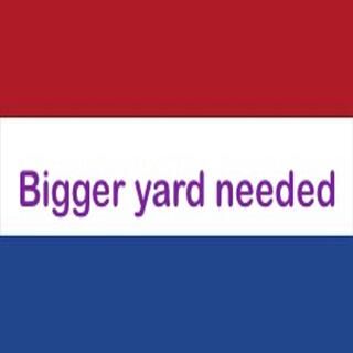 Bigger Yard Needed