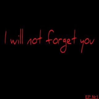 I will not forget you