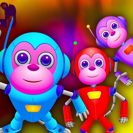 Five Little Robots Jumping On The Bed - Pixels Kids Media Nursery Rhymes By Moizee ft. Pixels Kids Media Nursery Rhymes By Moizee | Boomplay Music