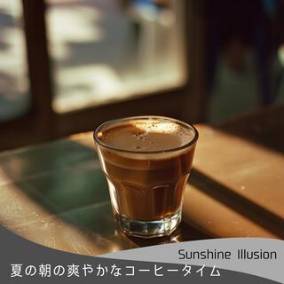 夏の朝の爽やかなコーヒータイム