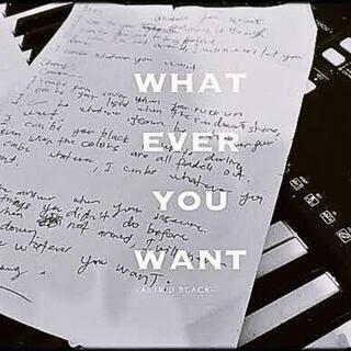 Whatever You Want lyrics | Boomplay Music