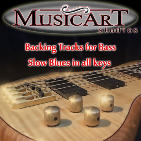 Slow Blues in A# Backing Track for BASS