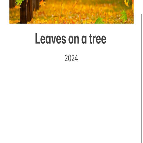 Leave on a tree | Boomplay Music