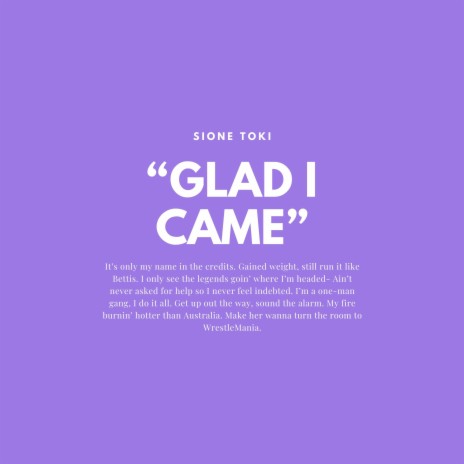 Glad I Came | Boomplay Music