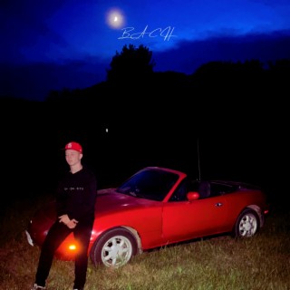 Red Miata in the Moonlight