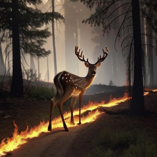 Deer Climb Flame Road
