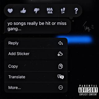 Hit Or Miss lyrics | Boomplay Music