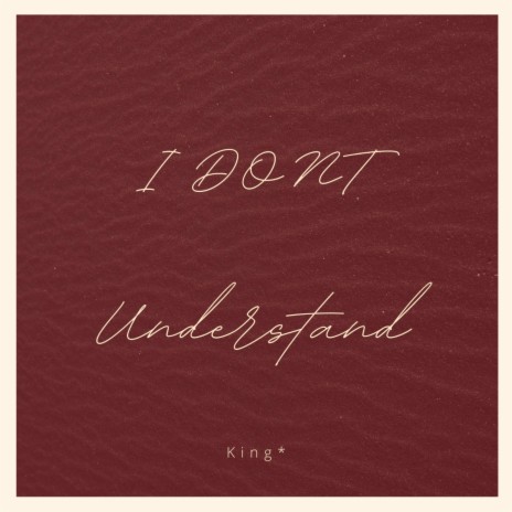 I Dont Understand | Boomplay Music