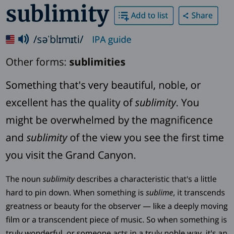 Sublimity | Boomplay Music