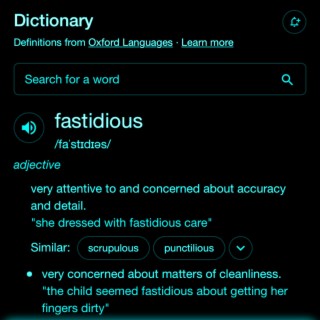 fastidious