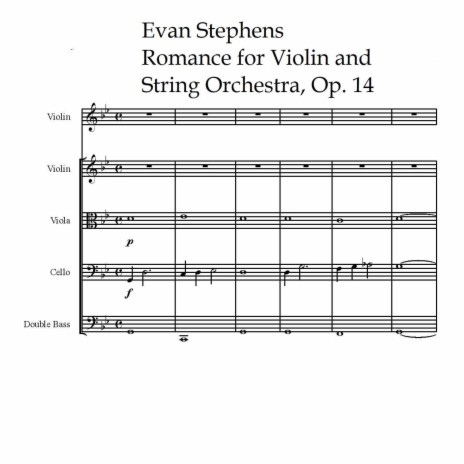 Romance for Violin and String Orchestra, Op. 14