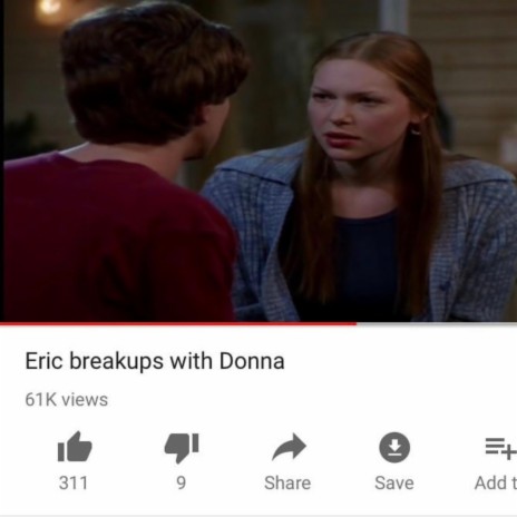when eric broke up with donna