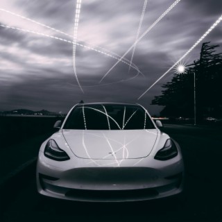 White Tesla