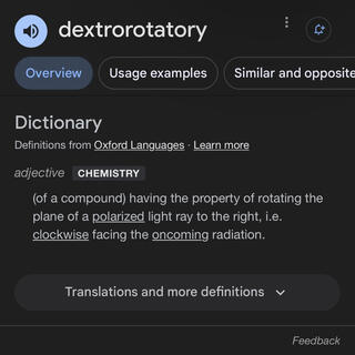 DEXTROROTATORY