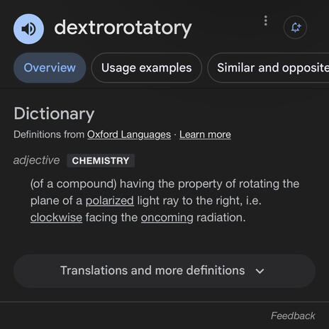 DEXTROROTATORY | Boomplay Music