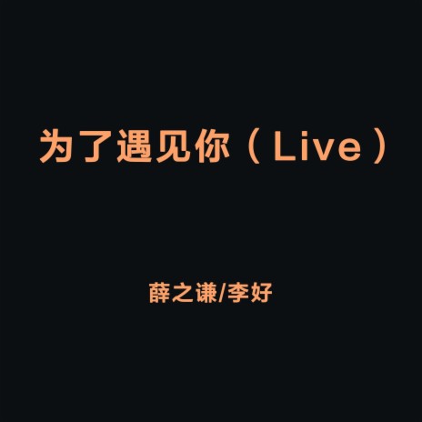 為了遇見你（Live） ft. 李好